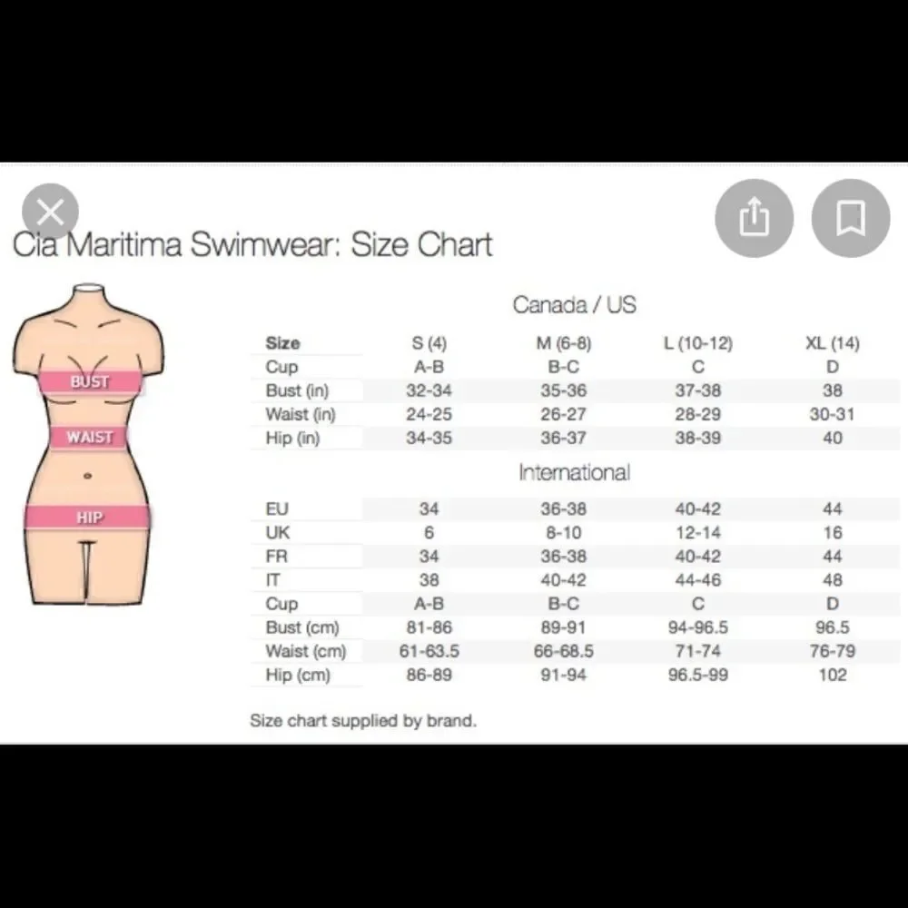 NWTs Cia.Maritima Purple Embroidered Flower Bikini Size Medium